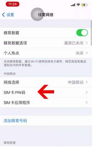 汉寿苹果14维修网分享如何给iPhone14的SIM卡设置密码 