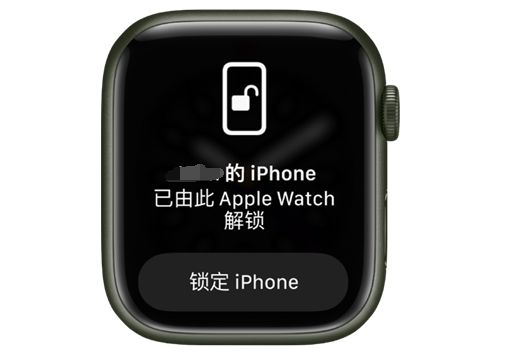 汉寿苹果手机维修分享用 AppleWatch 解锁配备面容 ID 的 iPhone方法 