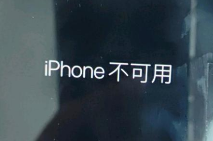 汉寿苹果服务网点分享锁屏界面显示“iPhone 不可用”如何解决 