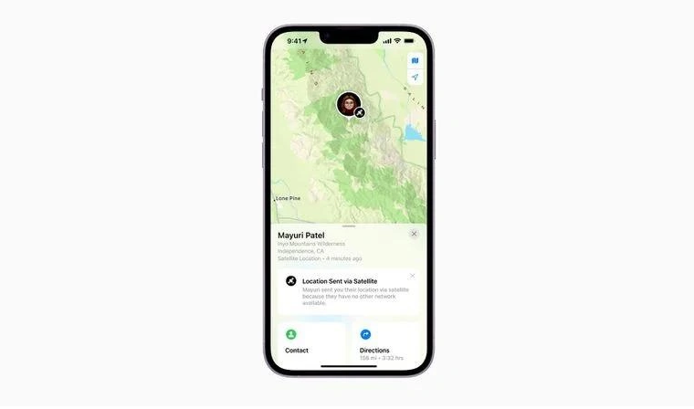 汉寿苹果14维修分享iPhone14系列中 FindMy功能通过卫星分享位置方法教程 